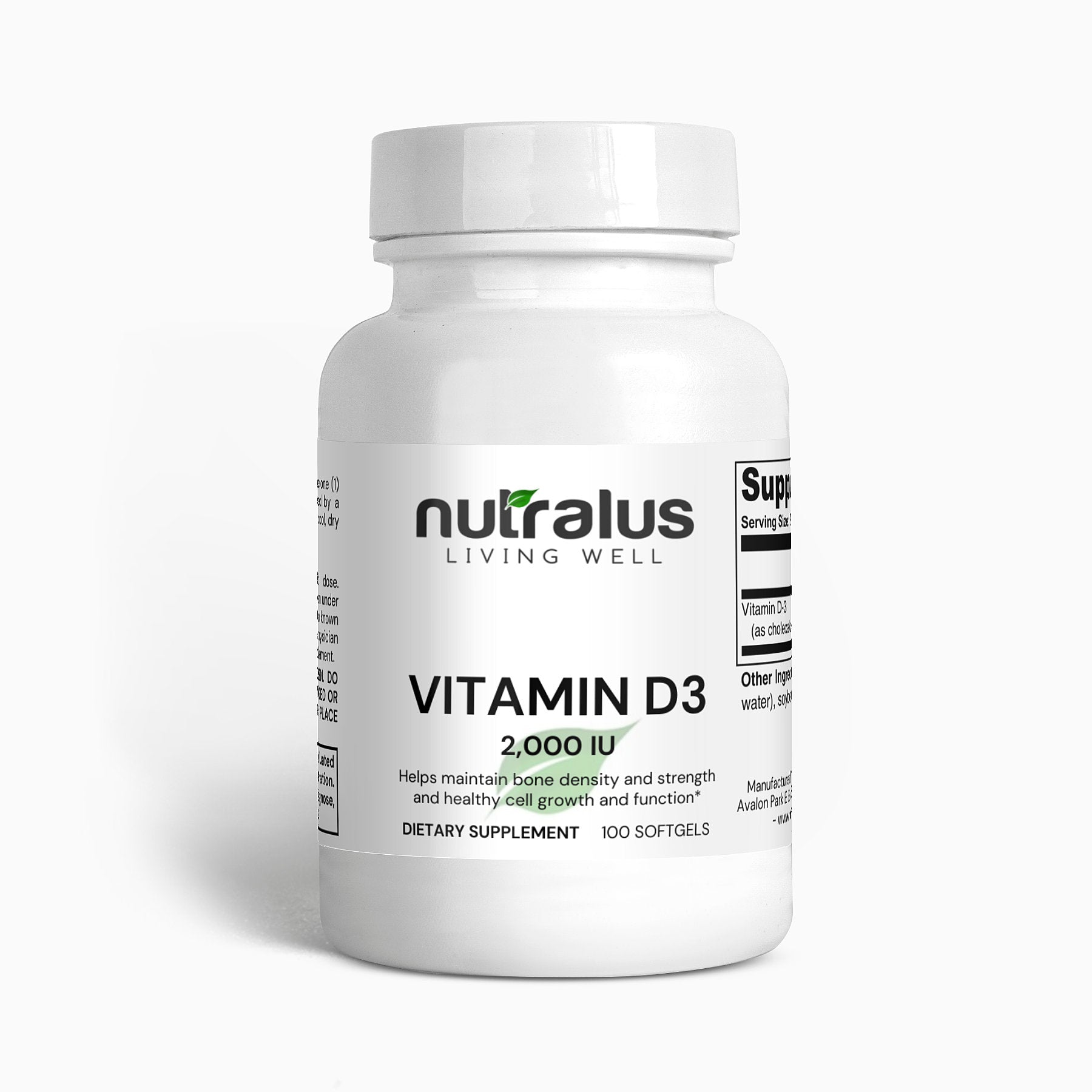 Vitamin D3 2,000 IU - NUTRALUS