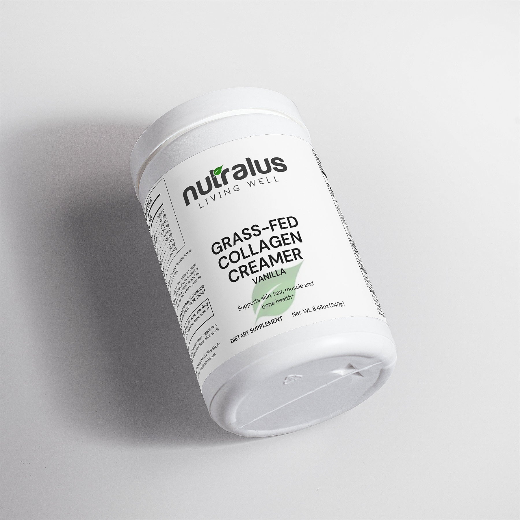 Grass-Fed Collagen Creamer (Vanilla) - NUTRALUS