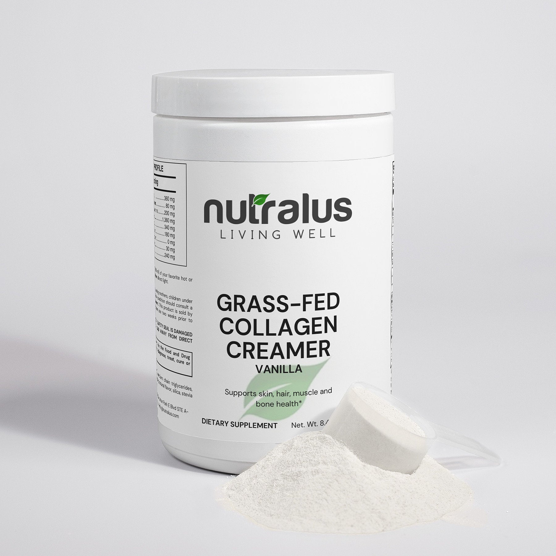 Grass-Fed Collagen Creamer (Vanilla) - NUTRALUS