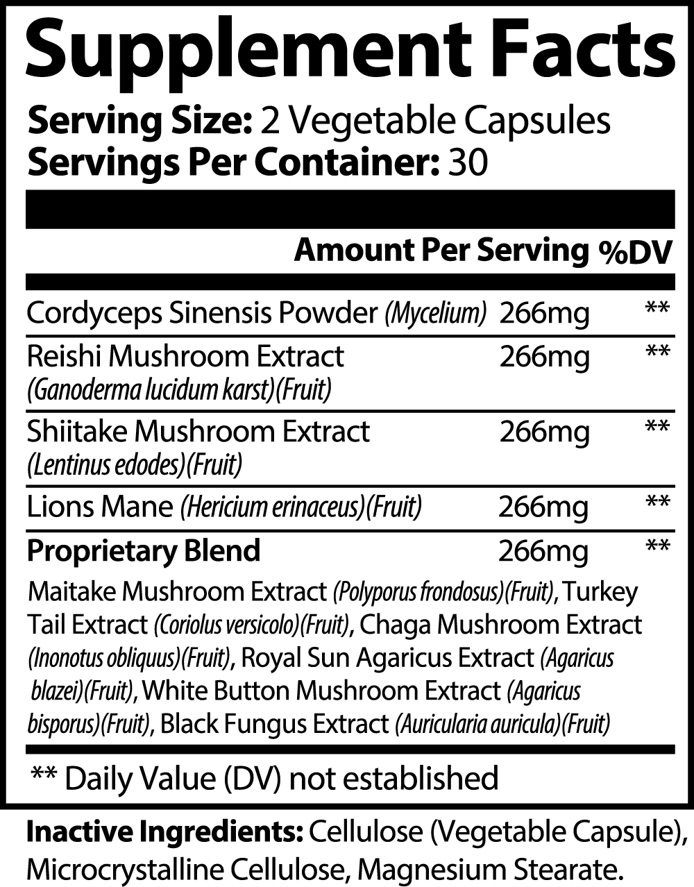 Mushroom Complex 10 X - NUTRALUS