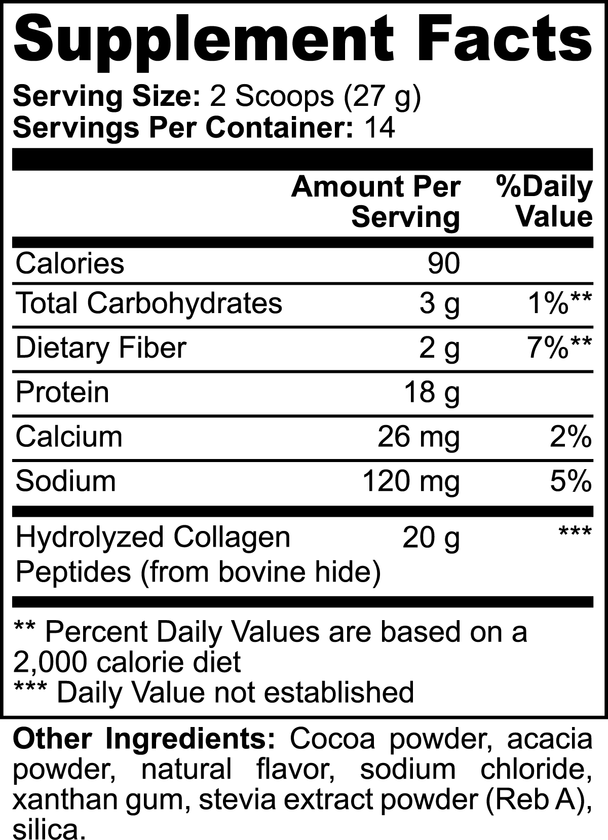 Grass-Fed Collagen Peptides Powder (Chocolate) - NUTRALUS